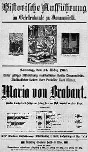 Theaterplakat aus dem Jahre 1907